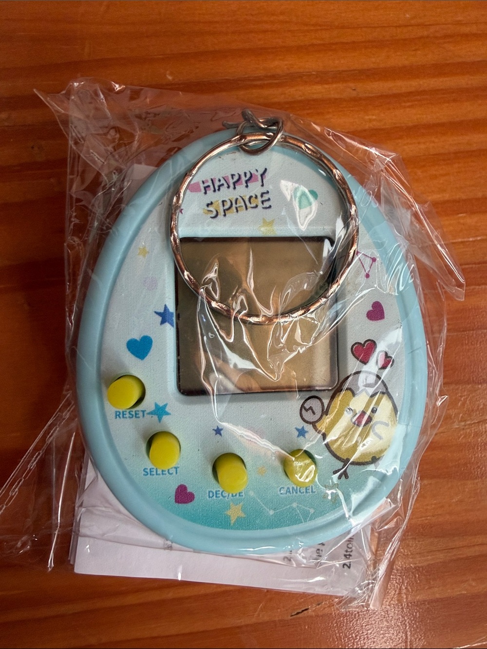 Happy Space Keychain Virtual Pet - Light Blue